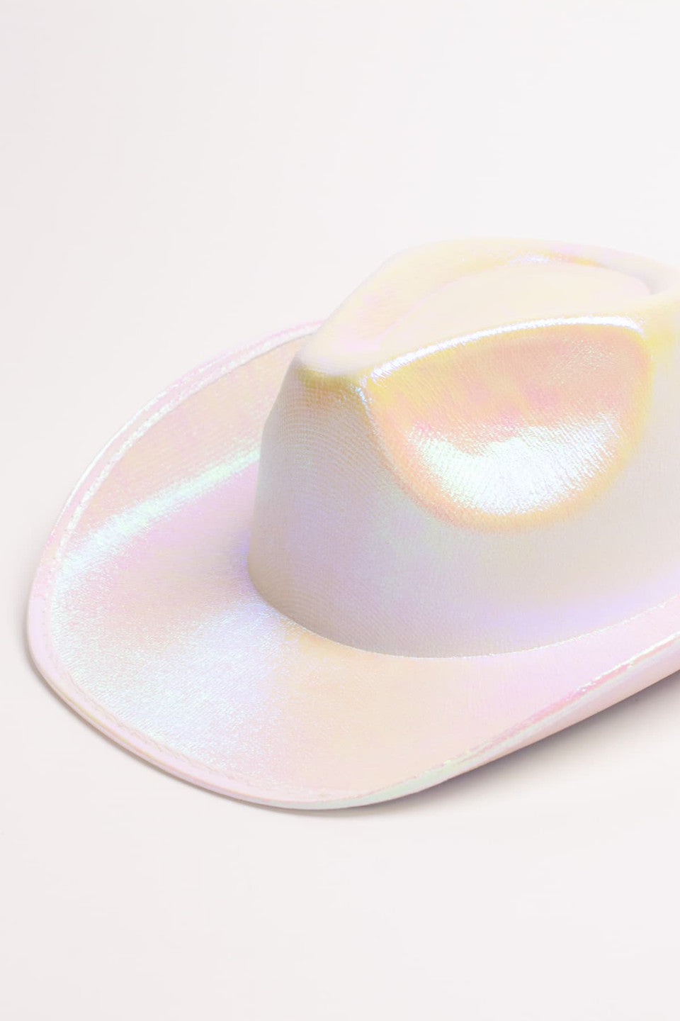 White Iridescent Cowboy Hat
