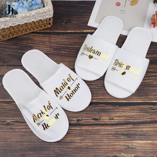 Bride Wedding Slippers For Bachelorette Party Decoration Bridesmaid