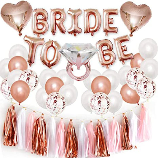 Bachelorette Party Decorations Kits Rose Gold Bridal Shower Party