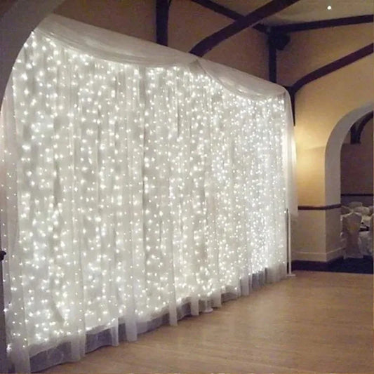 3M 300 LED Curtain String Light Garland Party Backdrop Adult Kids