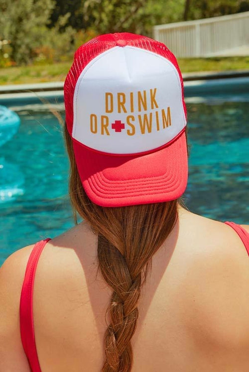 Wifeguard & Drink or Swim Baywatch Hats
