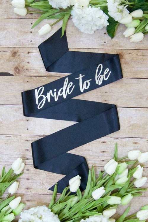 Bride To Be With Silver Foil Sash | Lots of colors!